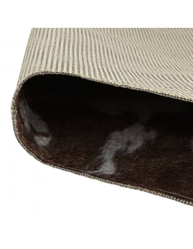 Tappeto Marrone e Bianco 120x170cm Mucca Lavabile Antiscivolo