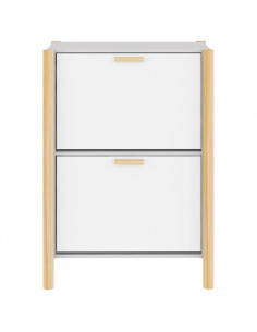 Scarpiera Bianca 57,5x33x80 cm in Legno Multistrato