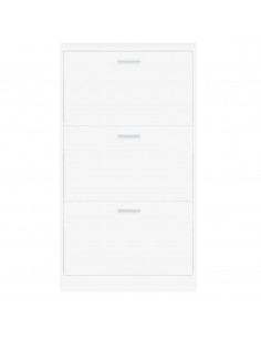 Scarpiera Bianca 59x17x108 cm in Legno Multistrato