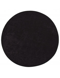 Tappeto Lavabile Antracite Ø 200 cm Antiscivolo