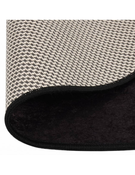 Tappeto Lavabile Antracite Ø 200 cm Antiscivolo