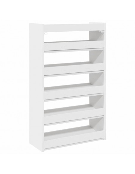 Scarpiera Bianca 60x25x100 cm in Truciolato