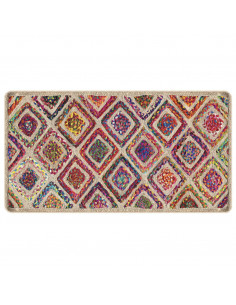 Tappeto Lavabile Multicolore 80x150 cm Antiscivolo