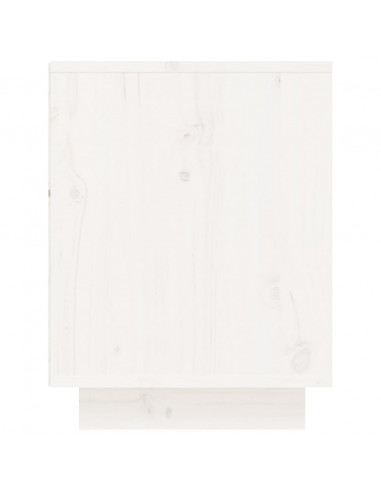 Scarpiera Bianca 60x34x45 cm in Legno Massello di Pino