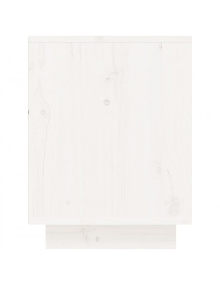 Scarpiera Bianca 60x34x45 cm in Legno Massello di Pino