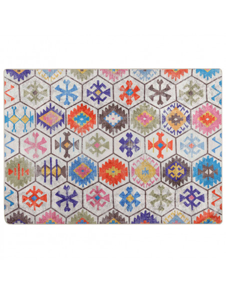 Tappeto Lavabile Multicolore 80x150 cm Antiscivolo