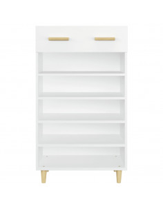 Scarpiera Bianca 60x35x105 cm in Legno Multistrato