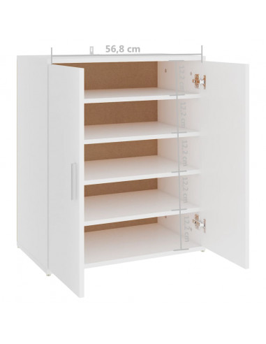 Scarpiera Bianca 60x35x70 cm in Truciolato
