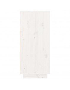 Scarpiera Bianca 60x35x80 cm in Legno Massello di Pino