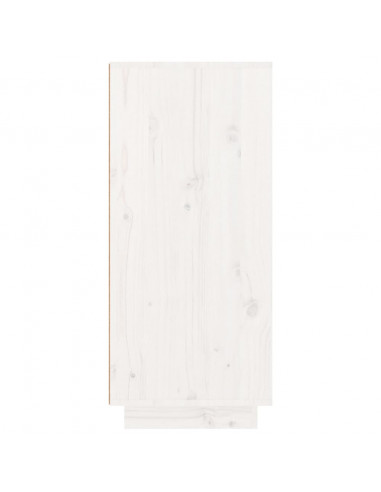 Scarpiera Bianca 60x35x80 cm in Legno Massello di Pino