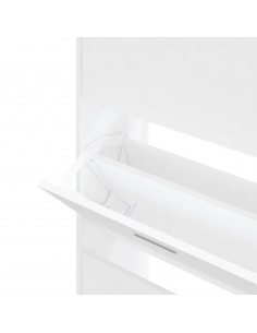 Scarpiera Bianca 63x24x147 cm in Legno Multistrato