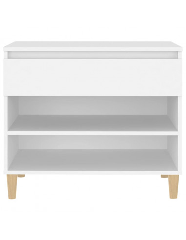 Scarpiera Bianca 70x36x60 cm in Legno Multistrato