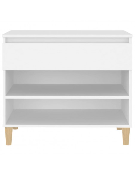 Scarpiera Bianca 70x36x60 cm in Legno Multistrato