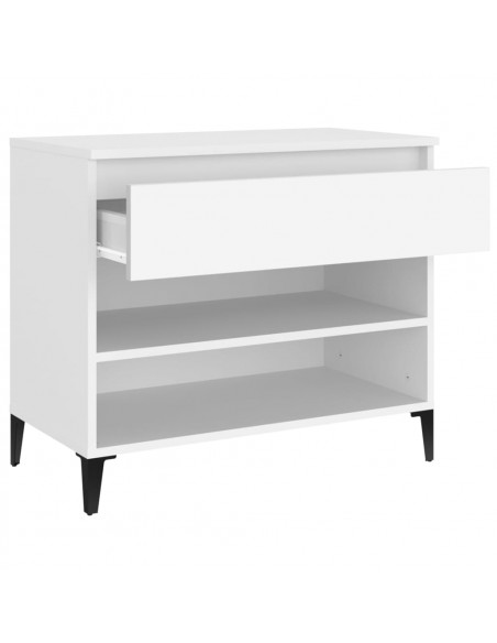 Scarpiera Bianca 70x36x60 cm in Legno Multistrato