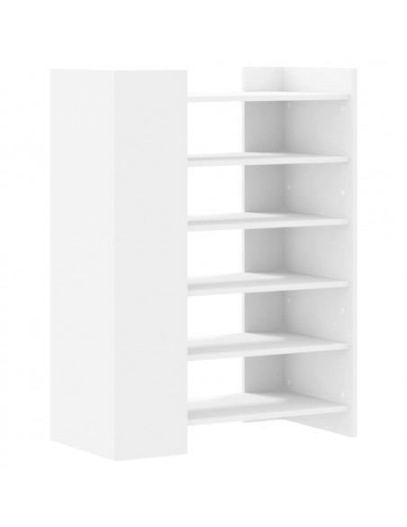 Scarpiera Bianca 74,5x37,5x100 cm in Legno Multistrato