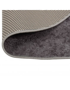 Tappeto Lavabile Grigio Ø 200 cm Antiscivolo 2