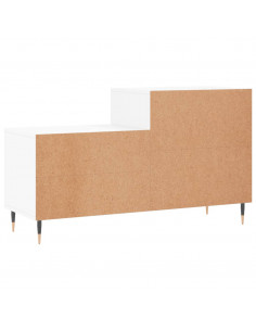 Scarpiera Bianco Lucido 102x36x60 cm in Legno Multistrato