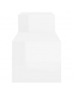 Scarpiera Bianco Lucido 150x35x45 cm in Legno Multistrato