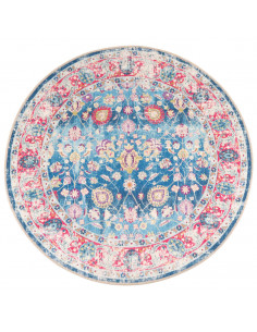 Tappeto Lavabile Multicolore Ø 120 cm Antiscivolo