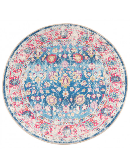 Tappeto Lavabile Multicolore Ø 120 cm Antiscivolo