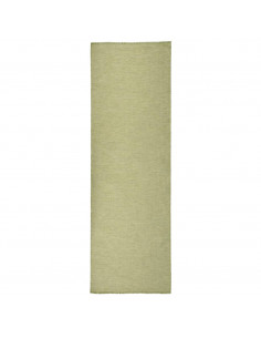 Tappeto da Esterni a Tessitura Piatta 80x250 cm Verde