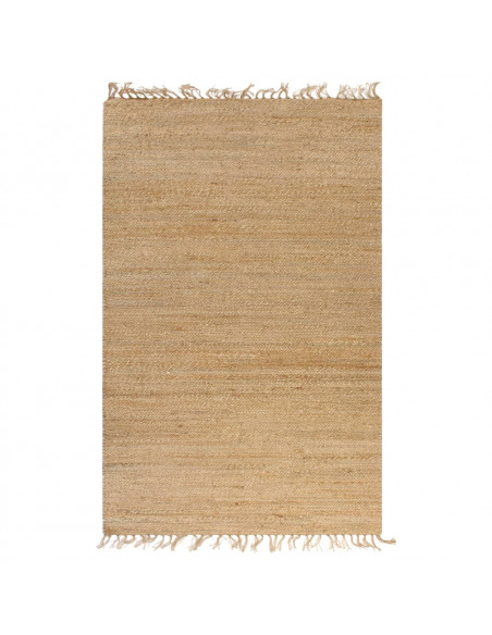 Tappeto in Iuta Intrecciato a Mano 120x180 cm Naturale
