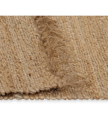 Tappeto in Iuta Intrecciato a Mano 120x180 cm Naturale