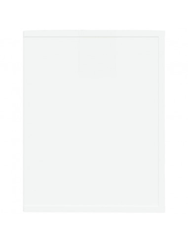 Scarpiera Bianco Lucido 75x35x45 cm in Legno Multistrato