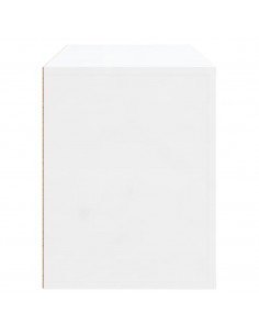 Scarpiera Bianco Lucido 80x35x45 cm in Legno Multistrato