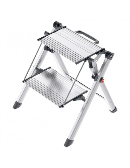 Hailo Scaletta a 2 Gradini Mini Comfort 45 cm Alluminio 4310-100