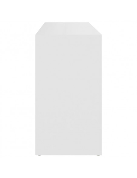 Scarpiera con Panchina Bianco 103x30x54,5 cm in Multistrato