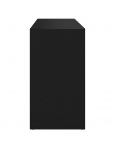 Scarpiera con Panchina Nera 103x30x54,5 cm Legno Multistrato