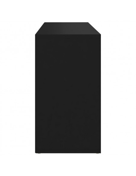 Scarpiera con Panchina Nera 103x30x54,5 cm Legno Multistrato