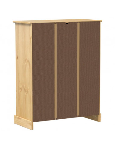 Scarpiera Corona 86x38,5x108 cm in Legno Massello di Pino