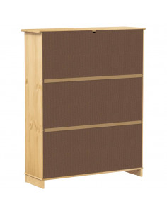Scarpiera Corona 99x32x124,5 cm in Legno Massello di Pino 2