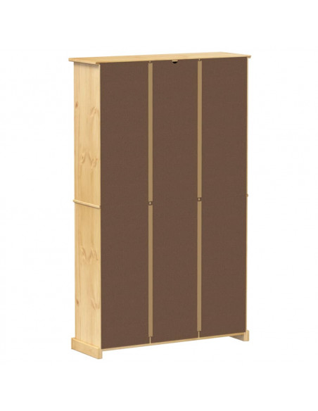 Scarpiera Corona 99x32x163,5 cm in Legno Massello di Pino
