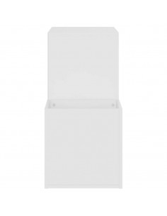 Scarpiera da Ingresso Bianca 105x35,5x70cm in Legno Multistrato