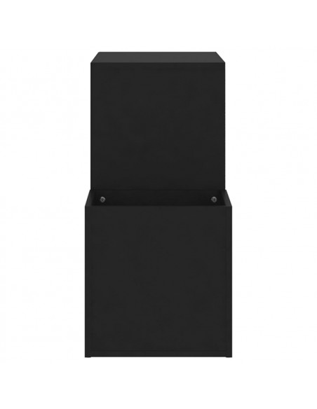Scarpiera da Ingresso Nera 105x35,5x70cm in Legno Multistrato