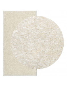 Tappeto a Pelo Lucido Lungo ISTAN Effetto Crema 100x200 cm 2
