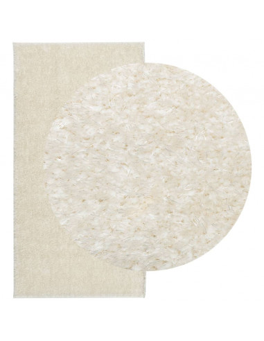Tappeto a Pelo Lucido Lungo ISTAN Effetto Crema 100x200 cm