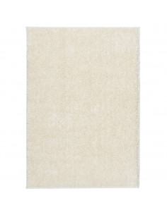 Tappeto a Pelo Lucido Lungo ISTAN Effetto Crema 120x170 cm