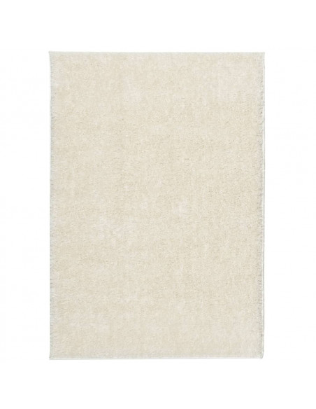 Tappeto a Pelo Lucido Lungo ISTAN Effetto Crema 120x170 cm