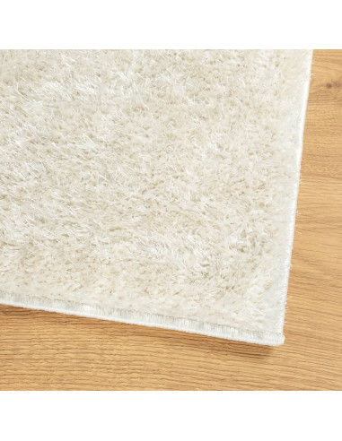 Tappeto a Pelo Lucido Lungo ISTAN Effetto Crema 120x170 cm