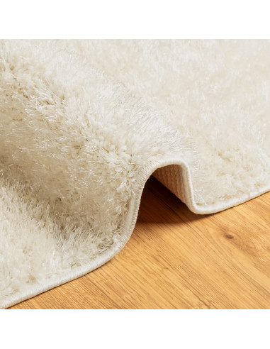 Tappeto a Pelo Lucido Lungo ISTAN Effetto Crema 120x170 cm