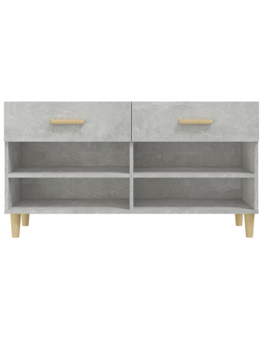 Scarpiera Grigio Cemento 102x35x55 cm in Legno Multistrato