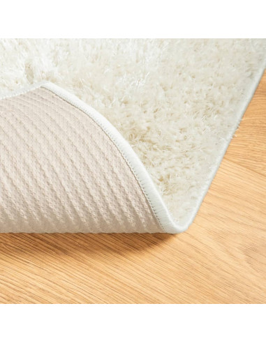 Tappeto a Pelo Lucido Lungo ISTAN Effetto Crema 140x200 cm