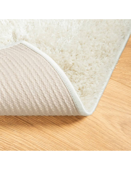 Tappeto a Pelo Lucido Lungo ISTAN Effetto Crema 140x200 cm