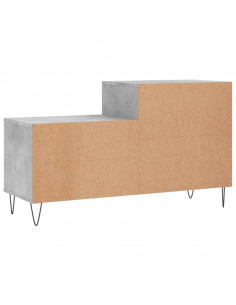 Scarpiera Grigio Cemento 102x36x60 cm in Legno Multistrato