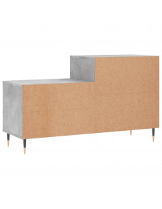 Scarpiera Grigio Cemento 102x36x60 cm in Legno Multistrato