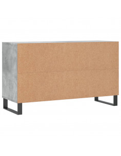 Scarpiera Grigio Cemento 102x36x60 cm in Legno Multistrato